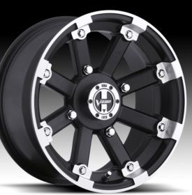 Vision 393 Lockout Wheel, Matt Black with Machined Lip